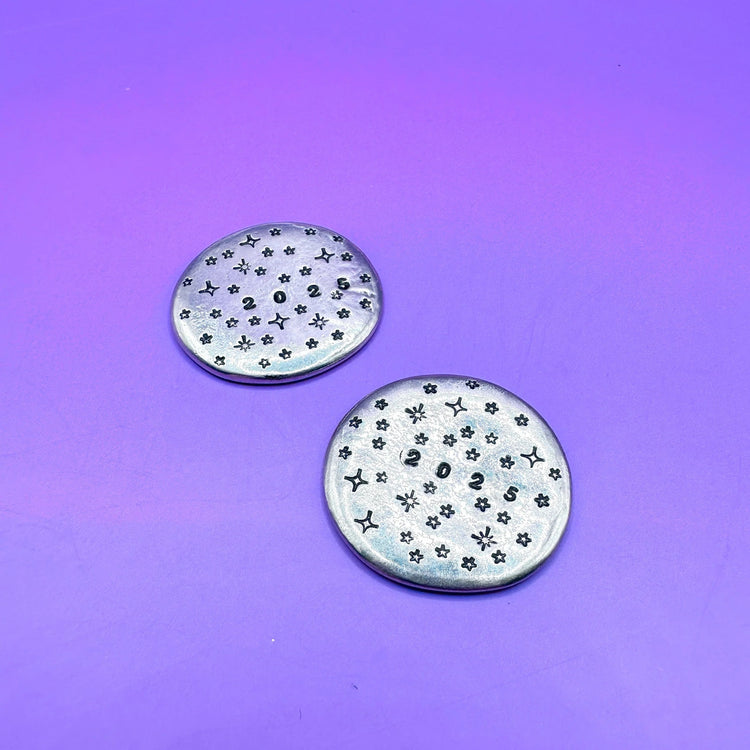 BTS 2025 Pewter Pocket Pebbles, Worry Stone, Love Token Concert