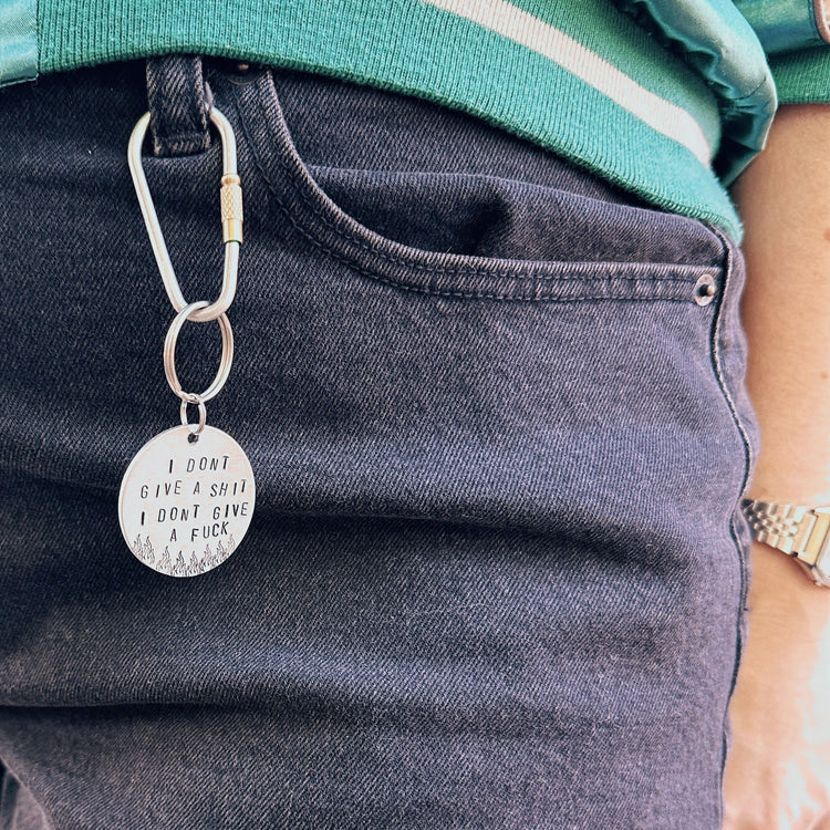 Agust D I Don't Give A Sh*t I Don't Give A F*ck Keychain Suga Yoongi Gift ARMY