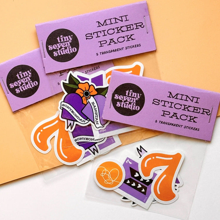 BTS Mini Sticker Set ARMY Gift Bangtan Waterproof Small Sticker Pack