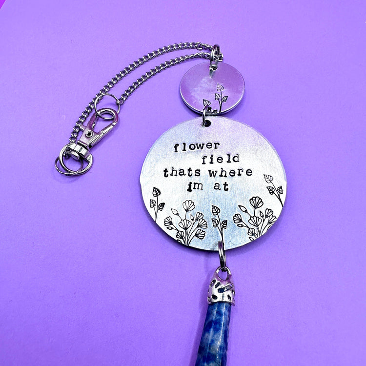 BTS Wild Flower RM Indigo Car Charm Namjoon Merch ARMY Gift