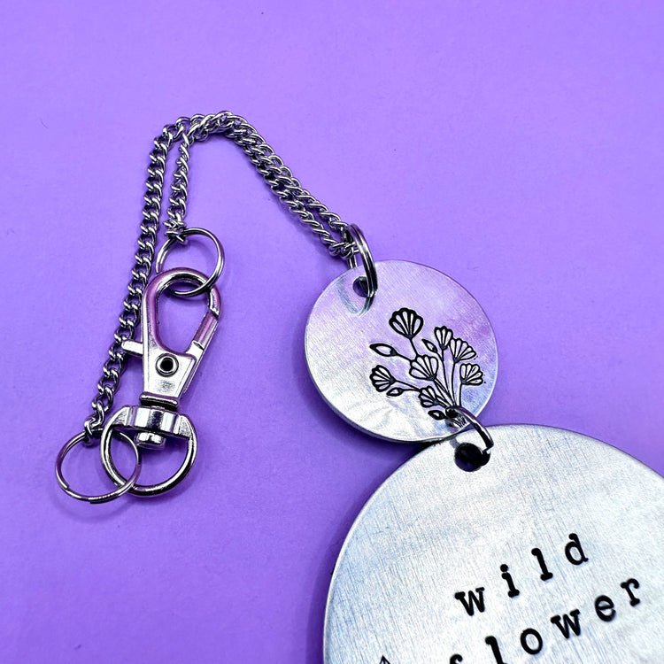BTS Wild Flower RM Indigo Car Charm Namjoon Merch ARMY Gift