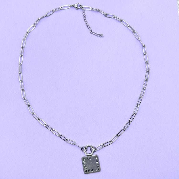 Hope On The Stage Necklace Hand Stamped J Hope Hobi Charm HOTS BTS