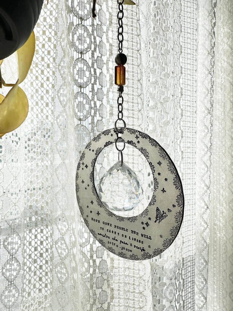 Hope On The Stage SunCatcher Merch JHope Hobi Hand Stamped BTS HOTS Hanging Crystal