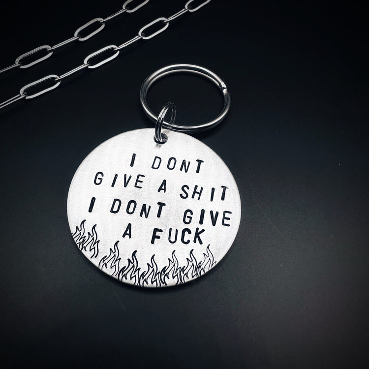 Agust D I Don't Give A Sh*t I Don't Give A F*ck Keychain