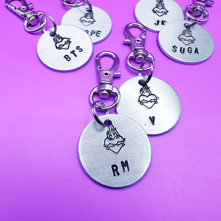 BTS Bias Mini Sacred Heart Keychain