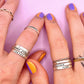 Minimal Stackable Braided Spacer Rings Stainless Steel