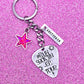 Jin Tour Location Guitar Pick Keychain