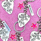 Jin Tour Location Guitar Pick Keychain