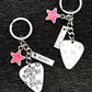 Jin Tour Location Guitar Pick Keychain