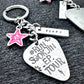 Jin Tour Location Guitar Pick Keychain