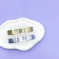 00:00 Zero O'Clock BTS Cuff Bracelet Aluminum Brass Hand Stamped