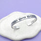 What Would Namjoon Do? BTS Cuff Bracelet Aluminum Brass Hand Stamped