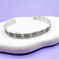 Eye Design Cuff Bracelet Aluminum Brass Hand Stamped