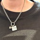BTS Necklace Like Animals Lyrics Necklace Spiky Heart