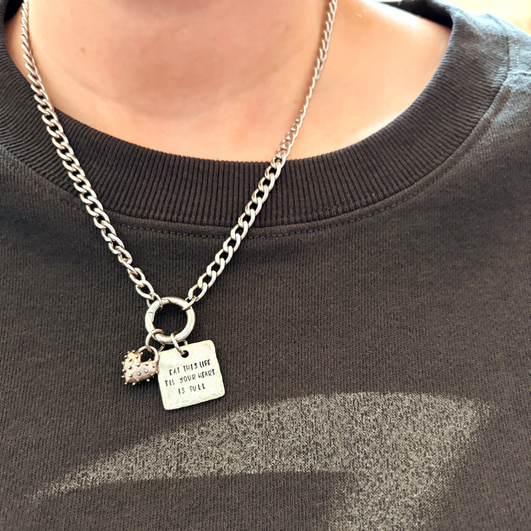 BTS Necklace Like Animals Lyrics Necklace Spiky Heart