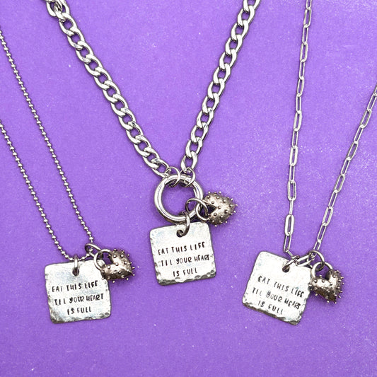 BTS Necklace Like Animals Lyrics Necklace Spiky Heart