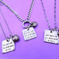 BTS Necklace Like Animals Lyrics Necklace Spiky Heart