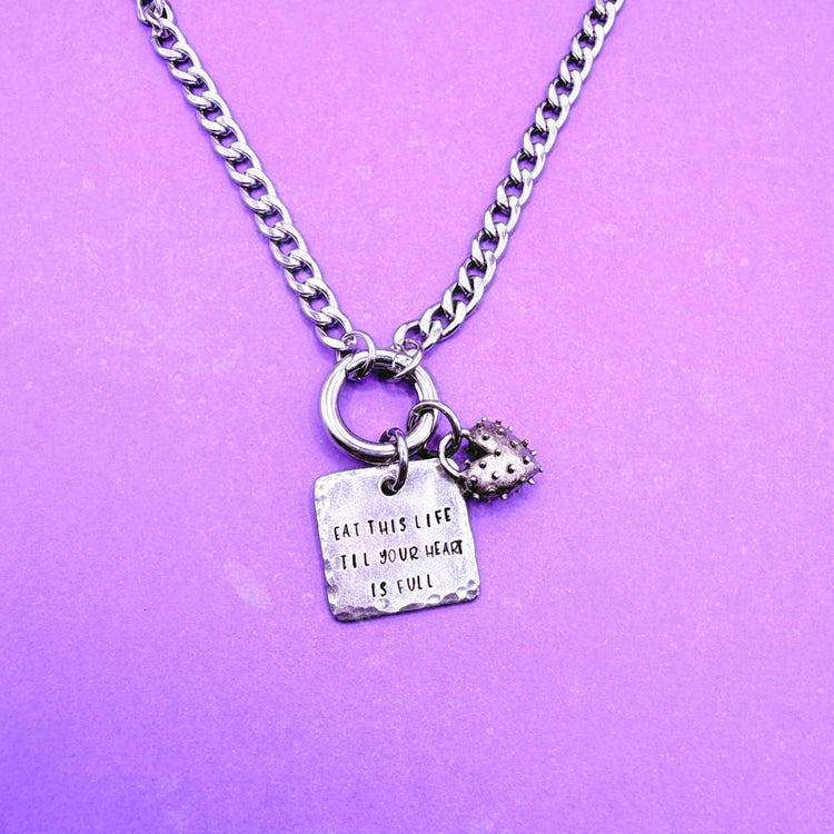 BTS Necklace Like Animals Lyrics Necklace Spiky Heart