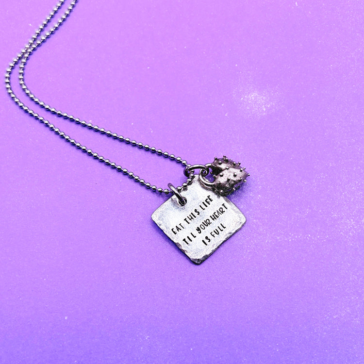 BTS Necklace Like Animals Lyrics Necklace Spiky Heart