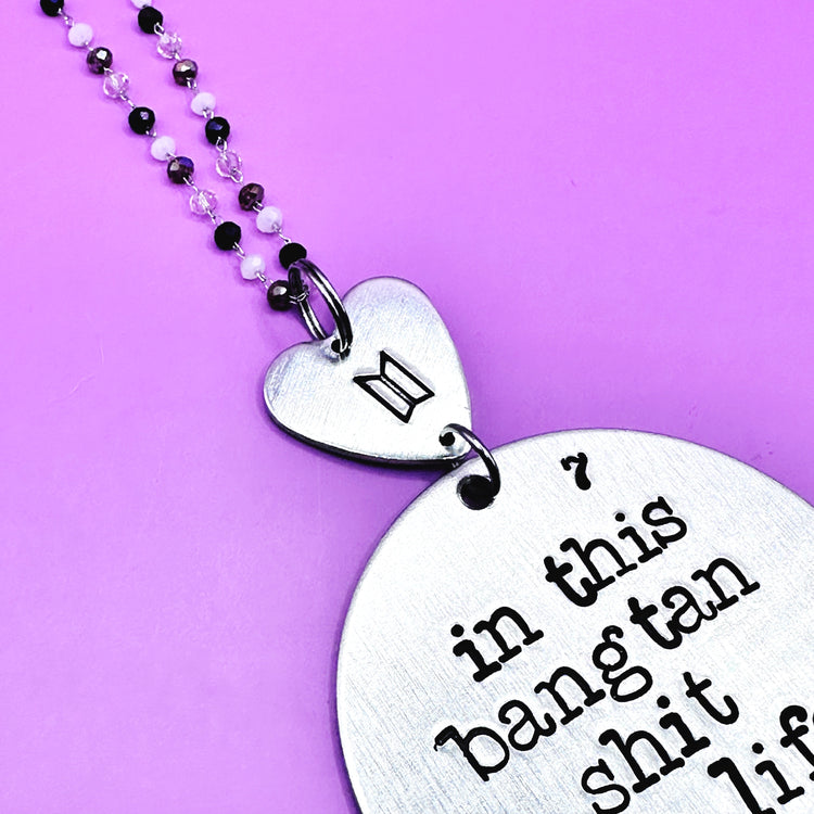 Bangtan Shit Car Charm Hand Stamped