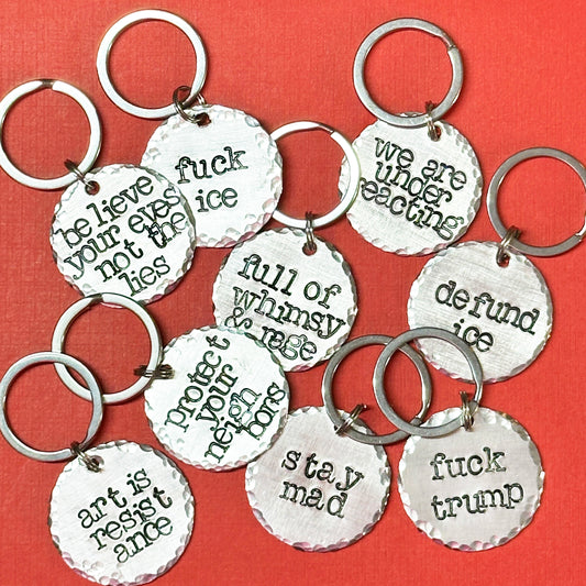 Charity Fundraiser FUCK ICE Keychains