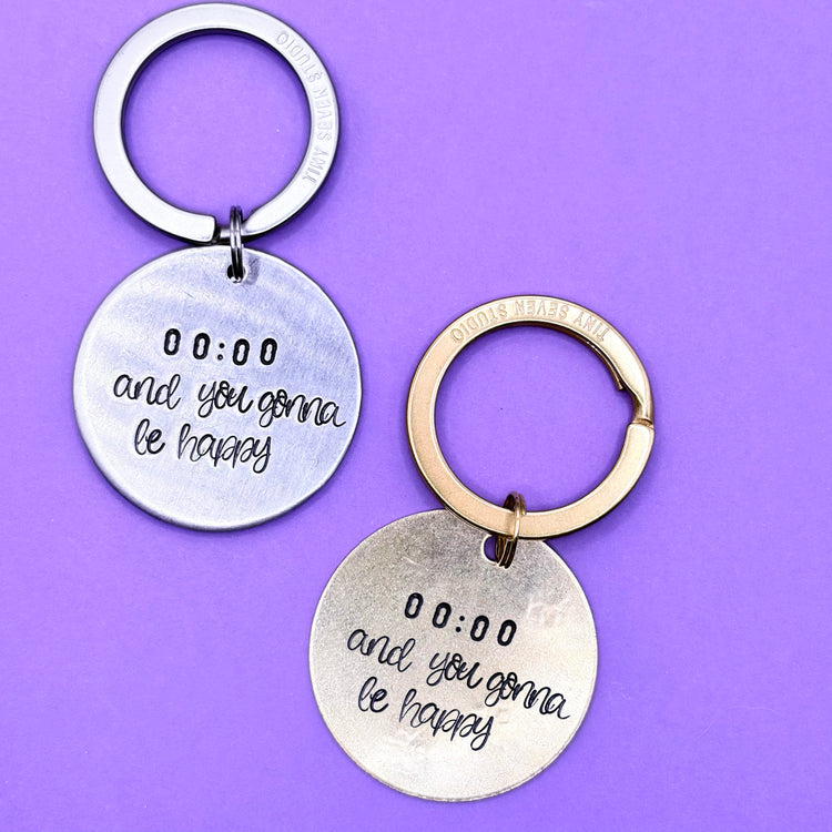 BTS 00:00 BTS Zero O'clock And You Gonna Be Happy Keychain ARMY Merch Gift