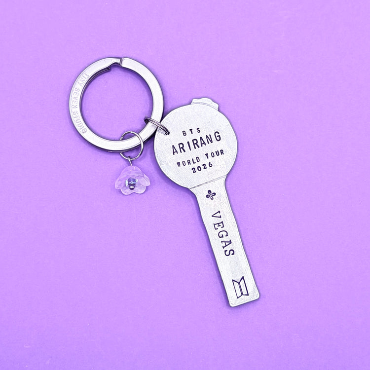 ARIRANG VEGAS Tour BTS Keychain Location Concert Merch ARMY Bomb