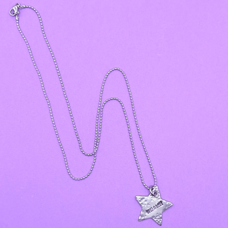 BTS Necklace Bangtan Sonyeondan Heart Hand Stamped Necklace 2