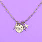 BTS Logo Necklace Silver Hand Stamped Charm Necklace
