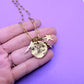 BTS Logo Necklace Silver Hand Stamped Charm Necklace