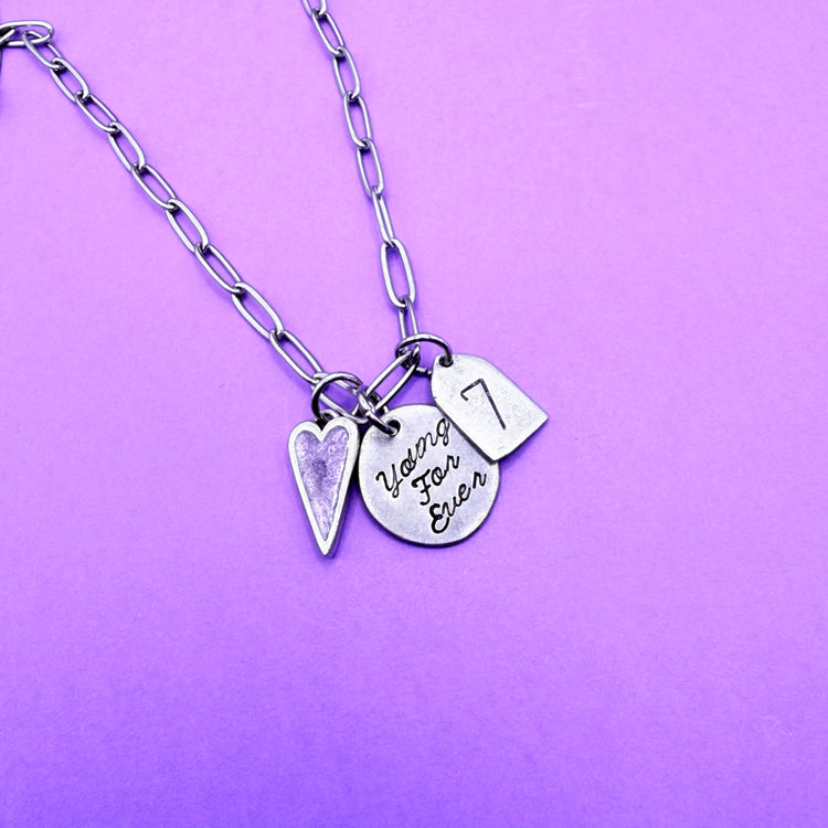 Young Forever Charm Necklace BTS Jewelry