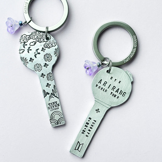 ARIRANG Tour BTS Keychain Location Concert Merch ARMY Bomb