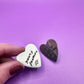 Young Forever Metal Hand Stamped Pin Heart