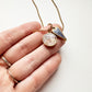 Photo Charm Necklace Purple Heart Silver or Gold