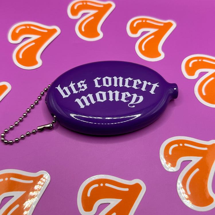 BTS Concert Money Squeeze Coin Pouch Keychain