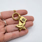 Angel Gold Star Pewter Necklace Hand Stamped