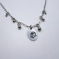 Silver Owl Hand Stamped Charm Necklace