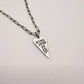 Kindness is Punk Hand Stamped Heart Charm Necklace