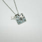 Wild Cowgirl Hand Stamped Charm Necklace Silver