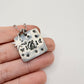 Wild Cowgirl Hand Stamped Charm Necklace Silver