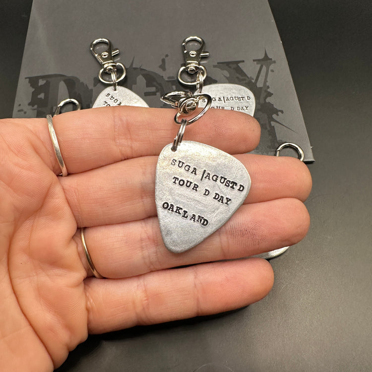 Agust D Pick Tour Location Keychain