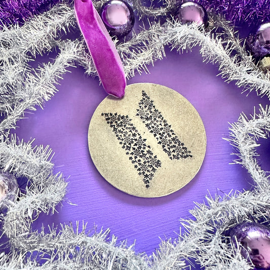 BTS ARMY Logo Ornament Holiday Christmas Wall Hanging
