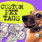 Hand Stamped Pet Tags Custom Dogs Cats Name