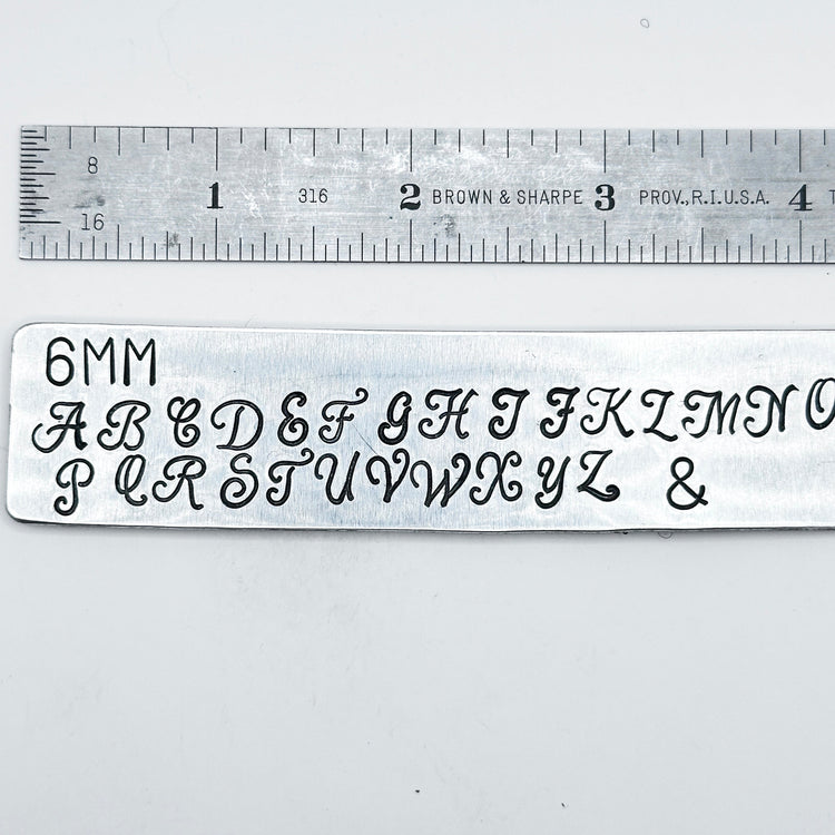 Script Monogram uppers 6mm
