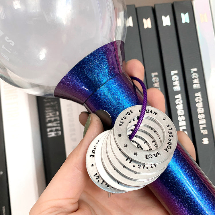 Custom Concert Tokens Mementos Tour Collection Keychain Holder BTS ARMY