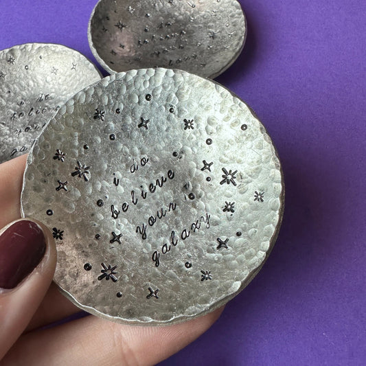 BTS I Do Believe Your Galaxy Trinket Ring Dish Handmade ARMY Gift