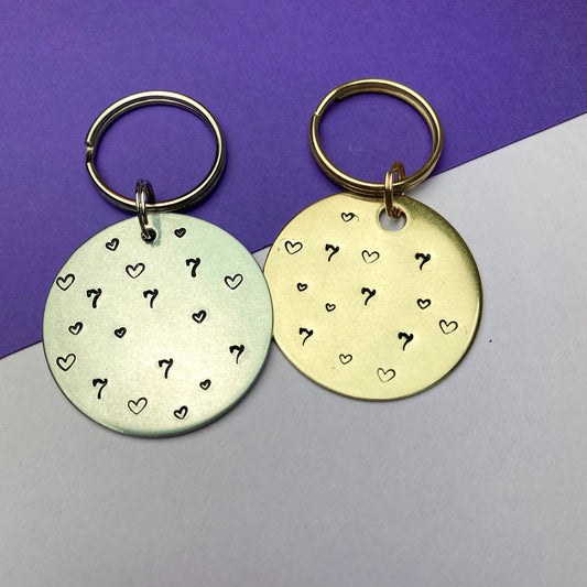 BTS Seven Heart Hand Keychain Stamped ARMY Merch