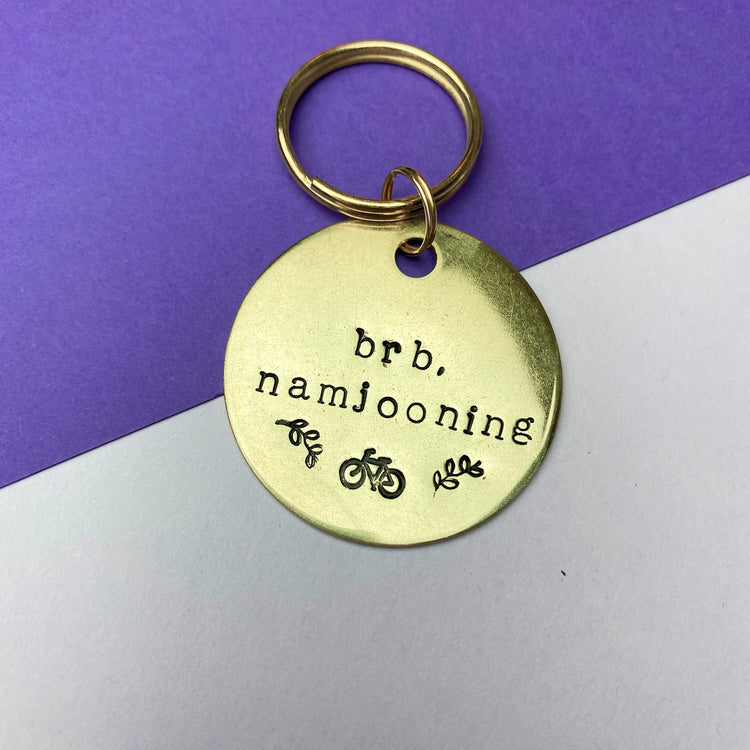 BTS Keychain BRB Namjooning Keychain ARMY bts Merch Gift Hand Stamped