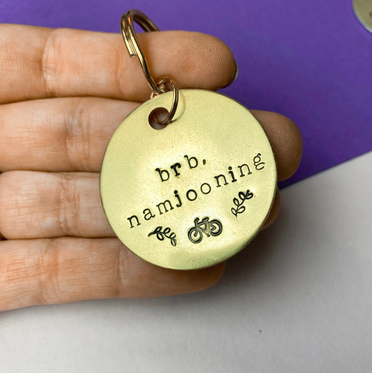 BTS Keychain BRB Namjooning Keychain ARMY bts Merch Gift Hand Stamped