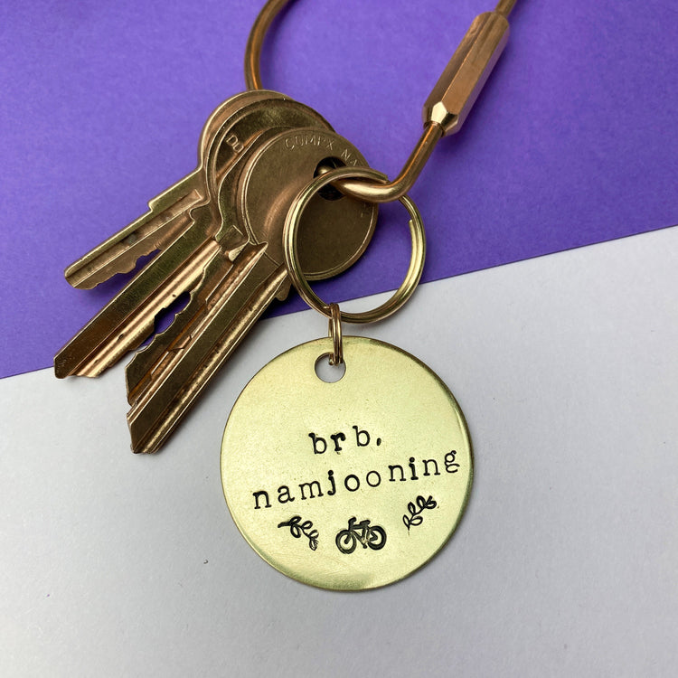 BTS Keychain BRB Namjooning Keychain ARMY bts Merch Gift Hand Stamped